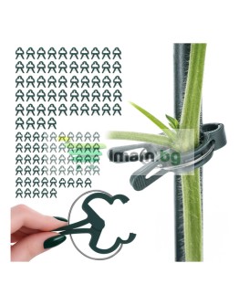 Пластмасови щипки за поддържане на домати и цветя – 108 бр